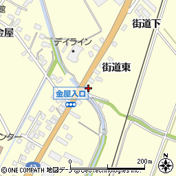 秋田県横手市平鹿町醍醐街道東33周辺の地図