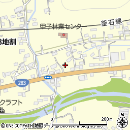 岩手県釜石市甲子町第９地割12-1周辺の地図