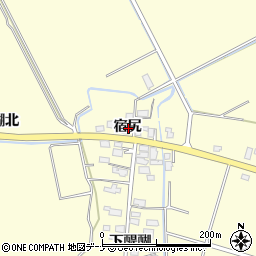 秋田県横手市平鹿町醍醐宿尻周辺の地図