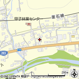 岩手県釜石市甲子町第９地割10周辺の地図