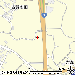 秋田県にかほ市金浦吉森周辺の地図