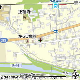 釜石市　甲子公民館周辺の地図