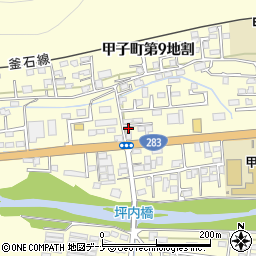 岩手県釜石市甲子町第９地割122周辺の地図