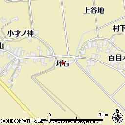 秋田県にかほ市樋目野坪石周辺の地図