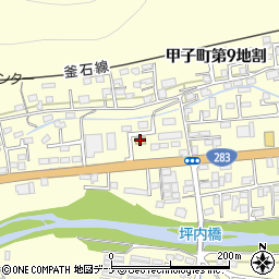 ファミリーマート釜石甲子町店周辺の地図