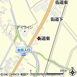 秋田県横手市平鹿町醍醐街道東30周辺の地図