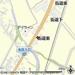秋田県横手市平鹿町醍醐街道東34周辺の地図