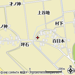 秋田県にかほ市樋目野百目木39周辺の地図