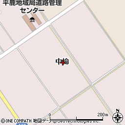 秋田県横手市平鹿町下鍋倉中掵周辺の地図