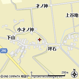 秋田県にかほ市樋目野下山59周辺の地図