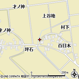 秋田県にかほ市樋目野百目木112周辺の地図