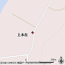 秋田県由利本荘市矢島町木在上木在周辺の地図