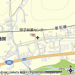 岩手県釜石市甲子町第９地割34周辺の地図