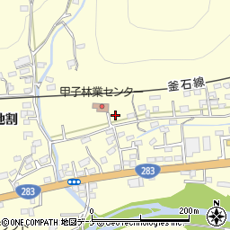 岩手県釜石市甲子町第９地割34周辺の地図