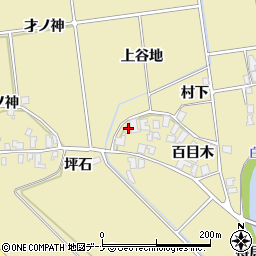 秋田県にかほ市樋目野百目木38周辺の地図