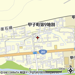 岩手県釜石市甲子町第９地割124周辺の地図