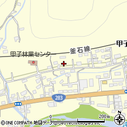 岩手県釜石市甲子町第９地割40-10周辺の地図