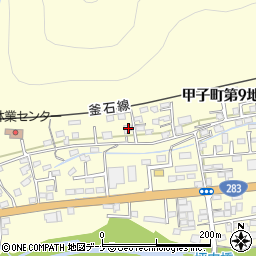岩手県釜石市甲子町第９地割45-5周辺の地図