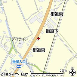 秋田県横手市平鹿町醍醐街道東周辺の地図