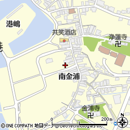 秋田県にかほ市金浦南金浦16周辺の地図