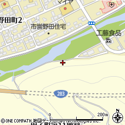 甲子川周辺の地図