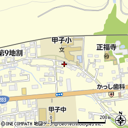 岩手県釜石市甲子町第９地割89周辺の地図