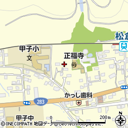 岩手県釜石市甲子町第９地割107周辺の地図