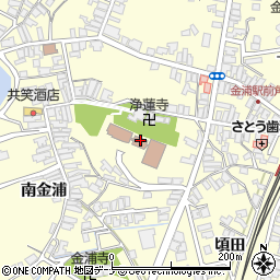 にかほ市役所教育委員会　生涯学習課周辺の地図