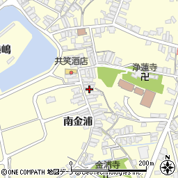 秋田県にかほ市金浦南金浦38周辺の地図