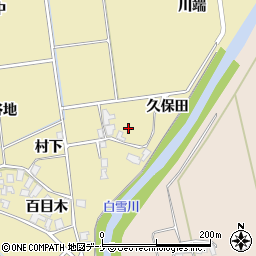秋田県にかほ市樋目野百目木85周辺の地図