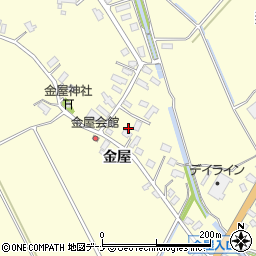 秋田県横手市平鹿町醍醐（金屋）周辺の地図