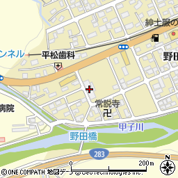 岩手県交通周辺の地図