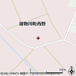 秋田県横手市雄物川町西野西野周辺の地図