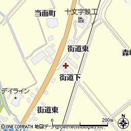 秋田県横手市平鹿町醍醐街道東22周辺の地図