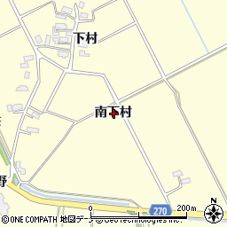 秋田県横手市平鹿町醍醐南下村周辺の地図