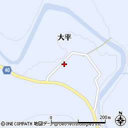 秋田県横手市山内南郷大平15周辺の地図