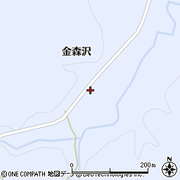 秋田県由利本荘市東由利田代金森沢20-2周辺の地図