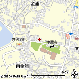 秋田県にかほ市金浦金浦343周辺の地図