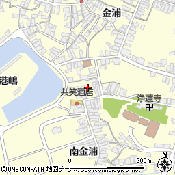 秋田県にかほ市金浦南金浦6周辺の地図