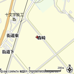 秋田県横手市平鹿町醍醐森崎周辺の地図