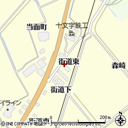 秋田県横手市平鹿町醍醐街道東18周辺の地図
