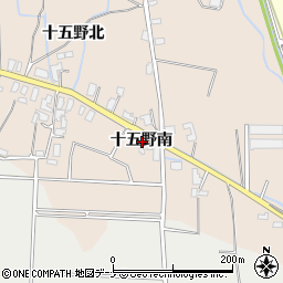 秋田県横手市平鹿町浅舞十五野南周辺の地図