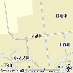 秋田県にかほ市樋目野（才ノ神）周辺の地図