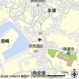 秋田県にかほ市金浦金浦115周辺の地図