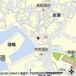 秋田県にかほ市金浦金浦119周辺の地図