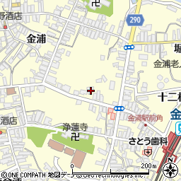 秋田県にかほ市金浦十二林207-7周辺の地図