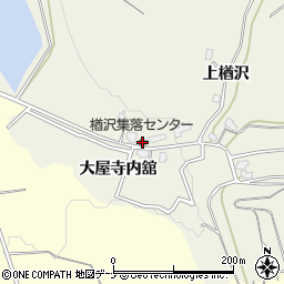 楢沢集落センター周辺の地図