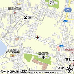 秋田県にかほ市金浦金浦371周辺の地図