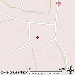 秋田県にかほ市馬場（冷沢）周辺の地図