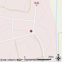 秋田県にかほ市馬場冷沢22周辺の地図